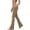 Khaki, variant on Women's High Waist Flare Leggings, Athletic Compression Pants with Pockets, Stretchy Soft Workout Yoga Bottoms for Gym, Fitness, and Casual Wear-Black