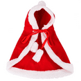 thumbnail image 1 of Trajes navideños para gatos Apuakthei, capa navideña suave y gruesa con sombrero, disfraz navideño para perros y gatos, capa para mascotas, 1 of 7