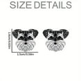 thumbnail image 3 of Schnauzer Puppy Dog Earrings – Stud Pet Lover Jewelry, 3 of 4