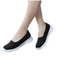 thumbnail image 4 of Quaouag Walking Shoes Women Breathe Mesh Slip On Sneakers Women Comfortable Lightweight Flats Shoes, 4 of 7
