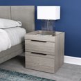 thumbnail image 4 of Boyd Sleep Capri Modern Double Drawer Nightstand, Grey, 4 of 8
