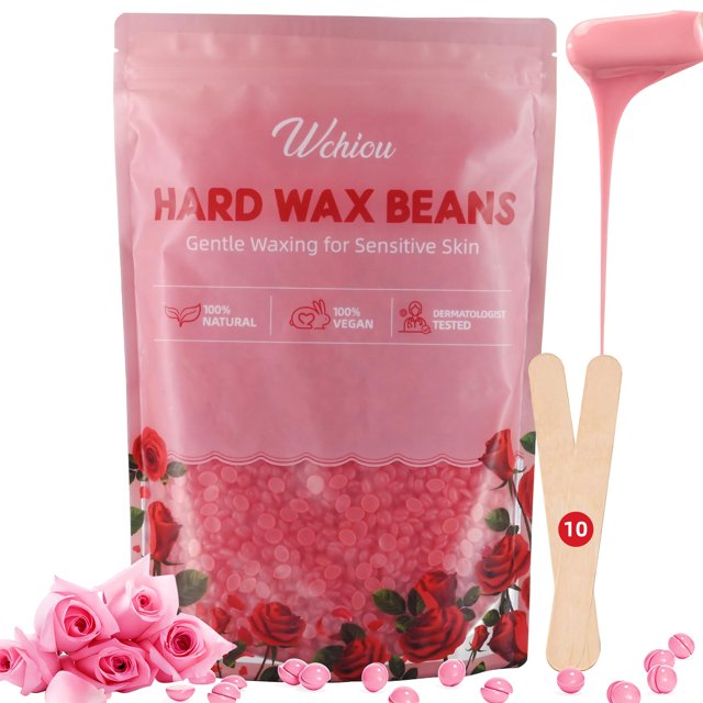 Perlas de cera dura Wax Beads Wchiou, 544 g, para depilación