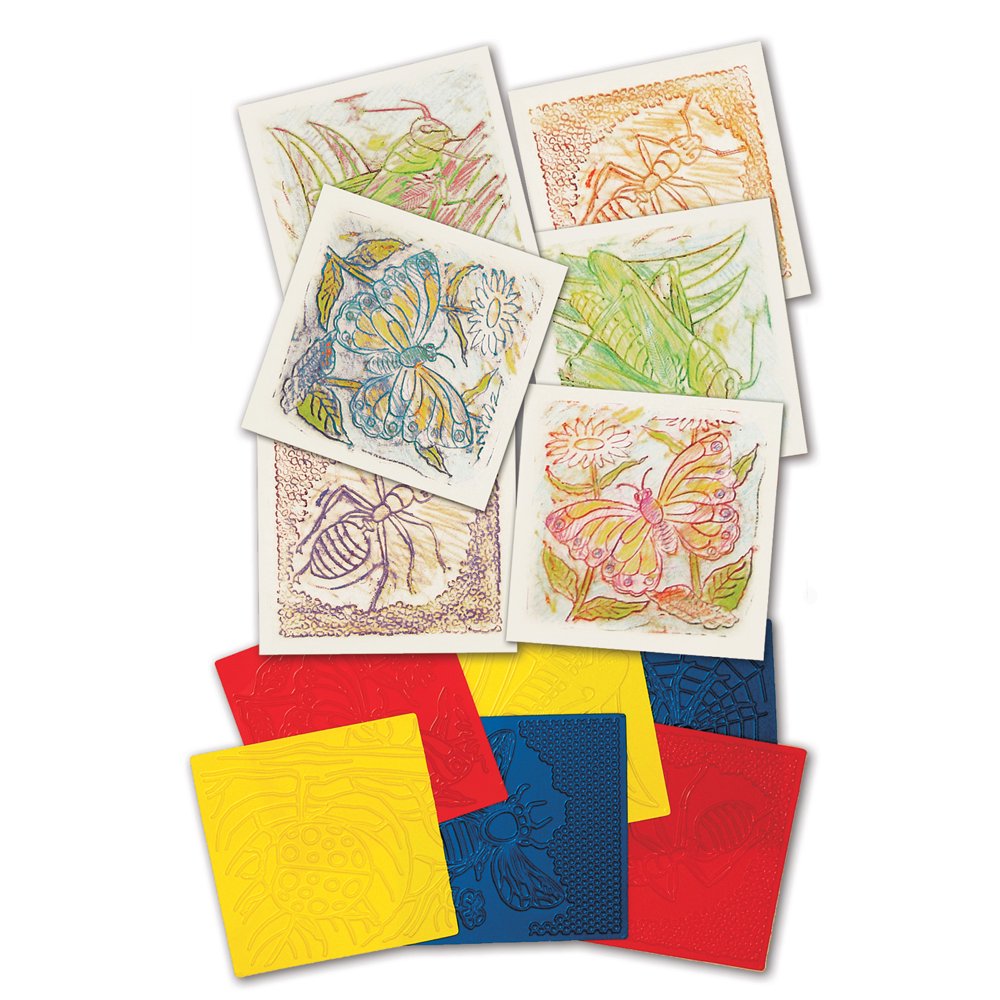 Roylco® Bug Rubbing Plates, 6 Per Pack, 3 Packs