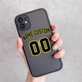 thumbnail image 1 of Funda personalizada con letras y números de baloncesto para iPhone, carcasa dura con nombre para iPhone 14, 13, 12Mini, 11 Pro Max, SE20, 8 Plus, XS, XR, 7 Fivean unisex, 1 of 2