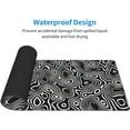 thumbnail image 2 of Topographic Map Contour Map Lines Black Topography Geography Geographical Gaming Mouse Pad 31.5 X 11.8 Inch XL Extended Large Keyboard Non-Slip Rubber Base with Stitched Edges for Home Office, 2 of 6