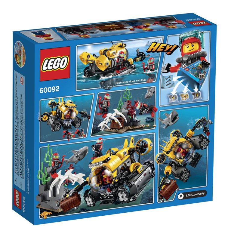 LEGO City 60092 pas cher, Le sous-marin