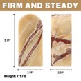 thumbnail image 3 of Koville Mexican Natural Marble Bookends for Shelves, Decorative Book Ends, 7lbs Heavy-Duty Marble Book Holders, Bookshelf Apartment Decor for Normal Books/CD/Video Games(Mexico Onyx), 3 of 7