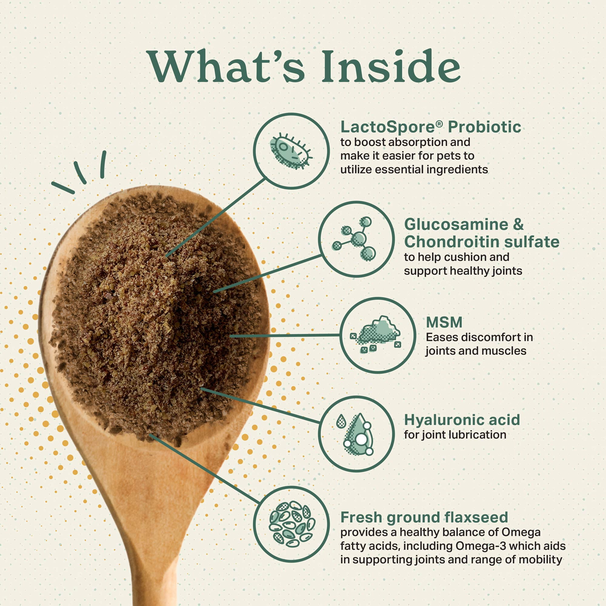 The Missing Link Superfood Powders Hips & Joints Dog Supplement 1 lb Bag