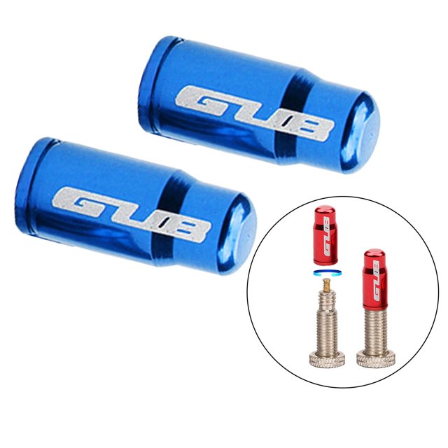 2x Tapas de Válvula de Neumático Anodizado Shamjiam Presta FV