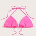 thumbnail image 5 of Krdevn Women's Triangle Halter Bikini Top Tie Front Swimwear for Beach and Pool,M, 5 of 7