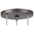thumbnail image 4 of Woodbridge Lighting Elise 3-Light Glass Cluster Pendant in Nickel/Bronze/Opal, 4 of 5