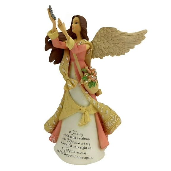 The Hamilton Collection If Tears Could Build A Stairway from On Wings Of Love Angel Figurine Collection Issue #5 by Karen Hahn 7-inches