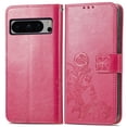 thumbnail image 6 of for Google Pixel 8 Pro Wallet Case, [Flower Embossed] Premium PU Leather Flip Protective Case Cover with Card Holder and Stand with Wrist Strap for Google Pixel 8 Pro, Rose, 6 of 6