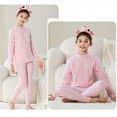 thumbnail image 6 of HAiming Kids Cotton Long Johns Base Layer Thermal Underwear 2PCS Pjs Sets Warm Soft Stretch Sleepwear for Girls Boys, 6 of 6