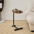 thumbnail image 5 of BaPiPro 2-Piece Brown C-Shaped Side Table Set, Portable Sofa End Tables for Small Spaces, Living Room, Bedroom, Versatile Nightstand Alternative, 5 of 7