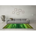 thumbnail image 3 of Ahgly Company Indoor Square Oriental Green Modern Area Rugs, 4' Square, 3 of 4