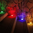 thumbnail image 4 of Easter Outdoor Solar Lights Patio Decoration Ice Tile Lights Floor Tile Square Buried Lights Colorful Garden Lights Table Lamp for Bedroom Nightstand Panel Light outside Solar Lights String Small, 4 of 4