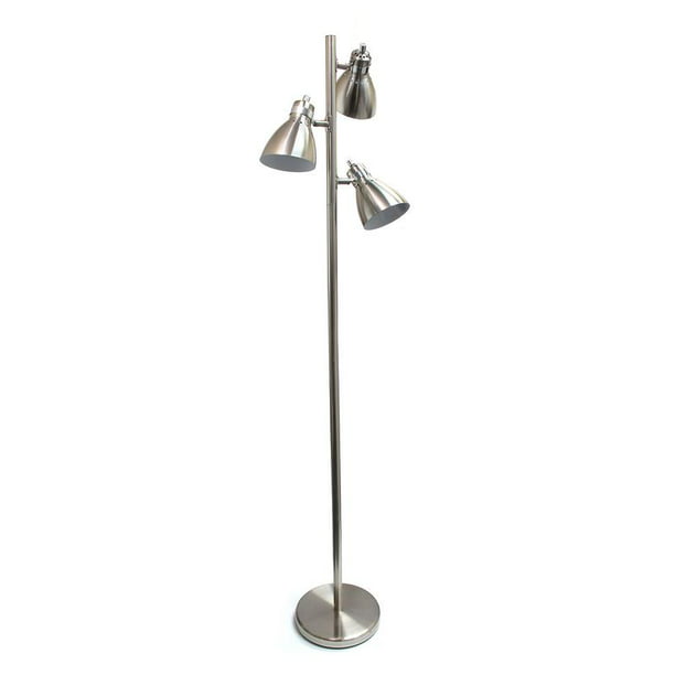 Simple Designs Metal 3 Light Tree Floor, Three Light Floor Lamp