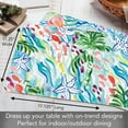 thumbnail image 7 of CounterArt Poinsettia Garden 4-Pack Reversible Plastic Tabletop Placemats, 7 of 7
