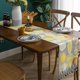 thumbnail image 2 of Linen table runner, tablecloth with lemon embroidery and tassels, 2 of 4