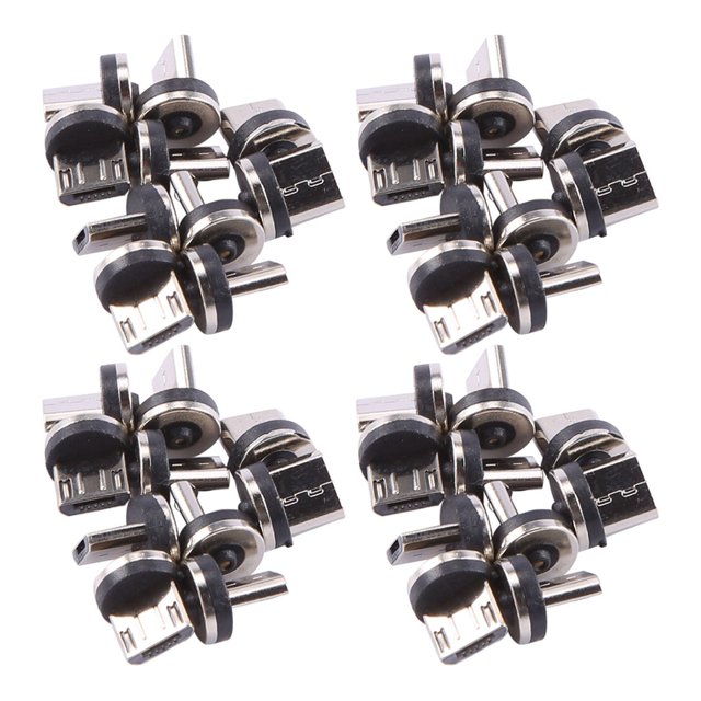 40 Unids Enchufe de Cable Magnético Redondo 8 Enchufes -USB Enchufe de Cargador Magnético de Teléfono
