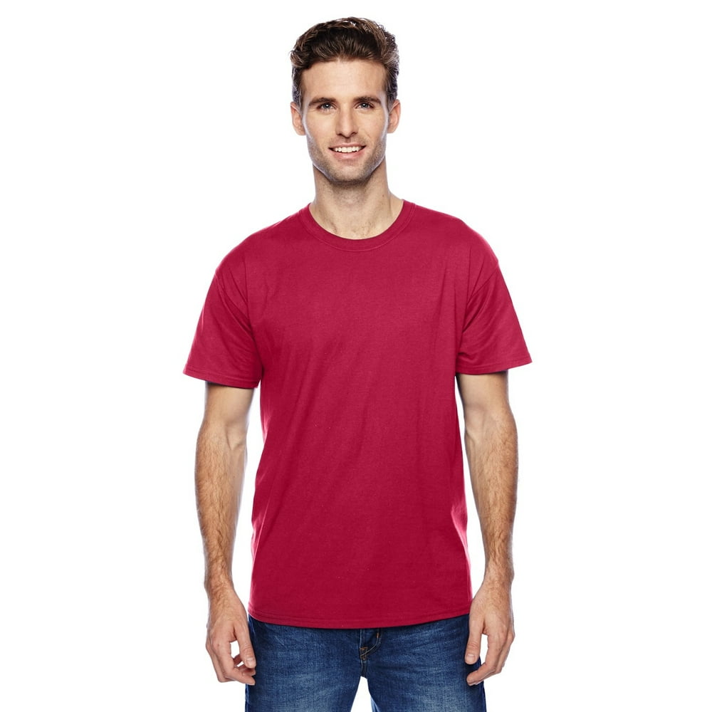 Hanes - The Hanes Unisex 45 oz X-Temp Performance T-Shirt - DEEP RED - 2XL - Walmart.com