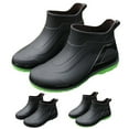 thumbnail image 4 of LIJCC Men's Ankle Boots Short-Tube Barrel Rain Boots Rubber Shoes Non-Slip Durable Waterproof Outdoor Garden Shoes Outdoor Fishing Rain Shoes, 4 of 4