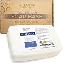 Velona Goats Milk Soap Base - 2 lb | SLS/SLES Free | Melt and Pour | Natural Bars for The Best Result for Soap-Making