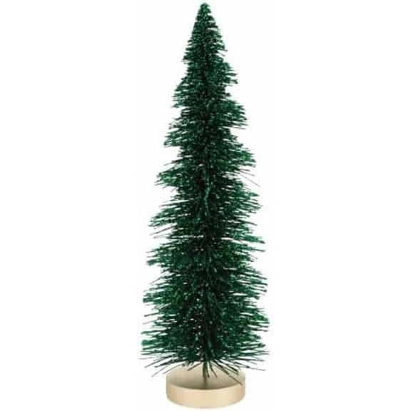 Artificial Green Glitter Christmas Tree 11"