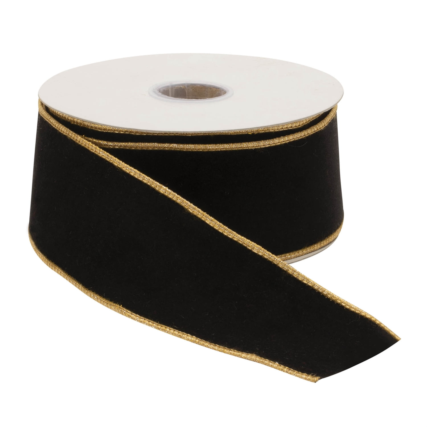 Melrose Black Wired Ribbon Set of 2