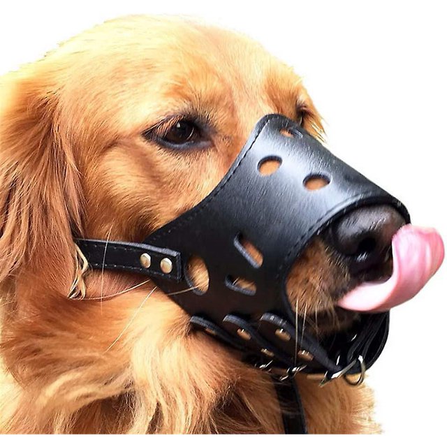Bozal CHAO negro M para perros pequeños y medianos suave antiladridos