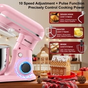 Honinst Stand Mixer, 4 QT 10+P Speeds with Tilt-Head Electric Mixer, 3-In-1 Kitchen Mixer with Dough Hook, Whisk, Beater, Bowl for Baking, Cake and Most Home Cooks