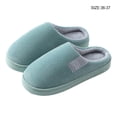 thumbnail image 3 of Sonducket Zapatilla de algodón para mujer y hombre, zapatos coloridos para amantes de interiores, accesorios de ropa de fondo grueso, artículos suaves Calzado Verde 36-37 Sonducket AP012808-10, 3 of 6