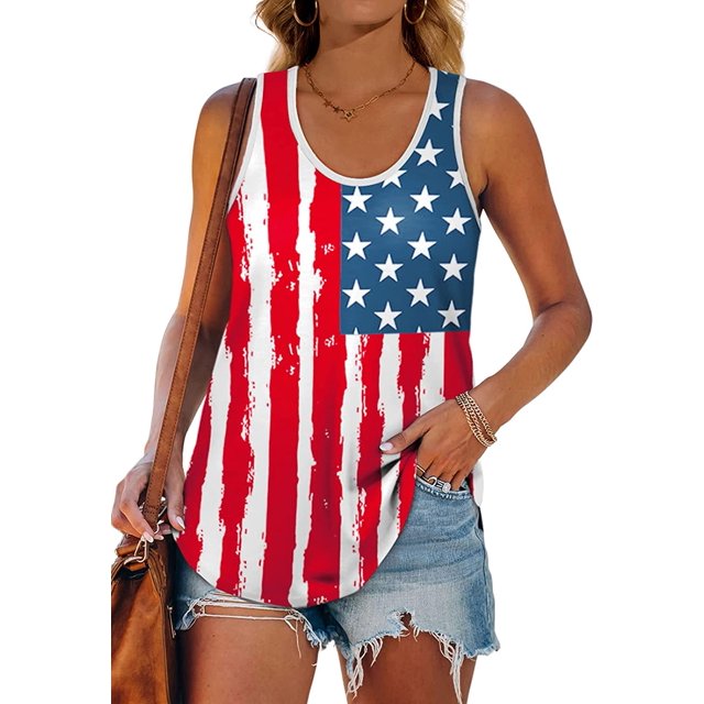 Womens Racerback Tank Tops Loose Fit Causal Summer U Neck