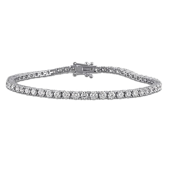 Created Forever Women's 4 1/2ct TW Lab Grown Diamond 14k White Gold Tennis Bracelet - 7in
