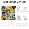 thumbnail image 5 of Summer Pillow Cover Inch Cat Decor Sunflower Farmhouse Seasonal Pillow Case Decorations for Home Sofa Couch (Yellow), 5 of 5