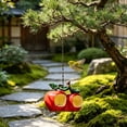thumbnail image 1 of Comedero colgante de resina con forma de manzana para jardín exterior: comedero decorativo con forma de fruta y ventana para ver la comida, ideal para patios y terrazas. Impermeable y resiste, 1 of 6