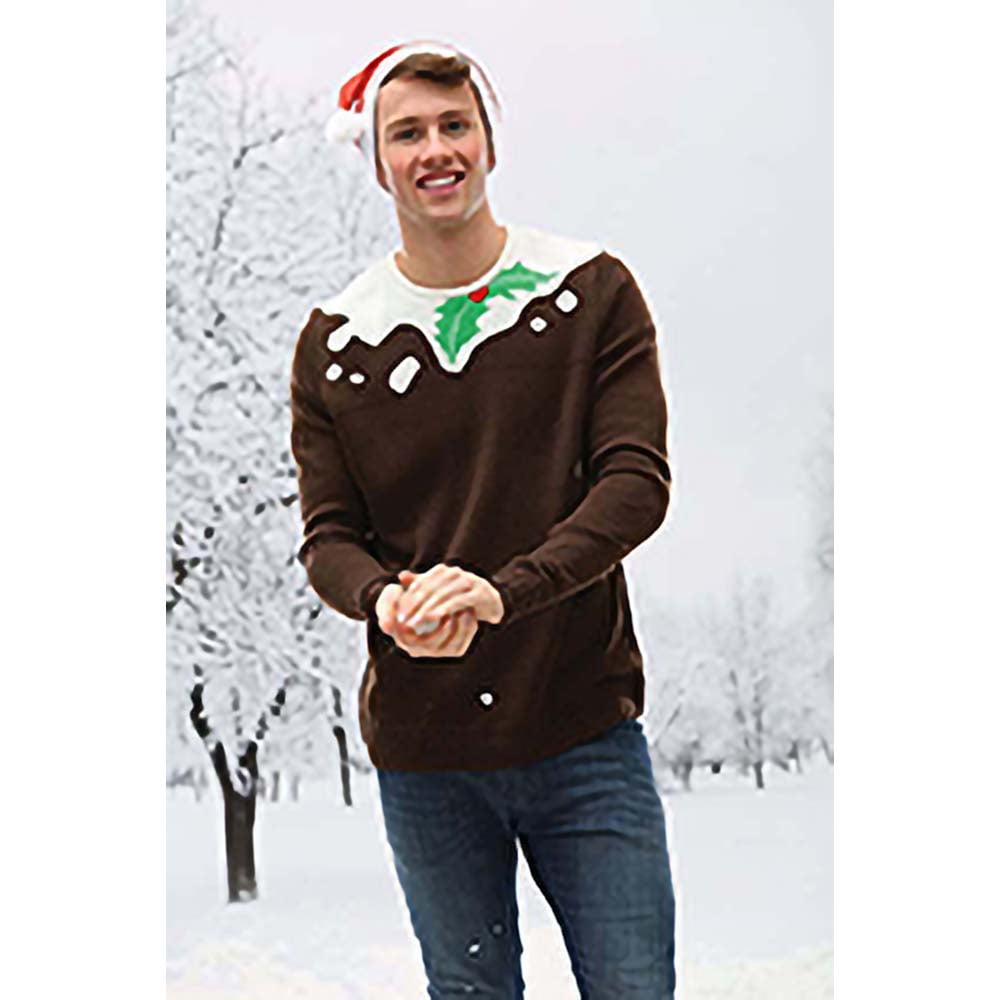 christmas pudding jumper mens