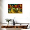 thumbnail image 3 of Elephant Stock The Night Cafe Wall Art - Horizontal Canvas Wall Art - Living Room Wall Decor - Hobbies And Lifestyle Canvas - Yellow And Red Decor By Vincent Van Gogh - 30" x 20", 3 of 8
