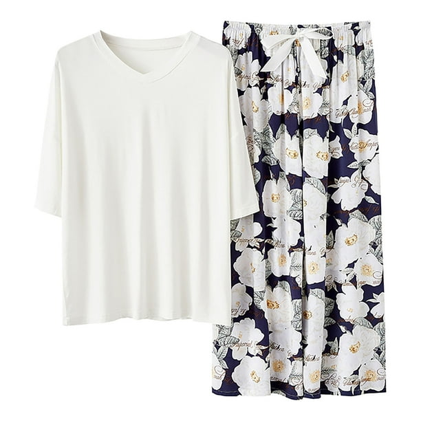 Floral print pajama set hotsell