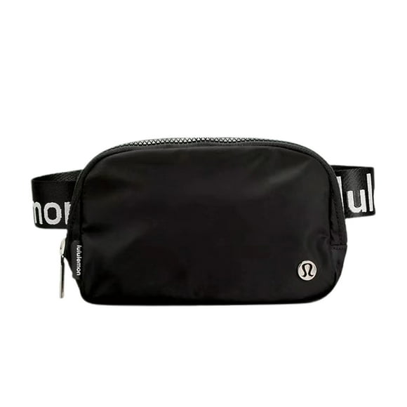 Lululemon Everywhere Belt Bag Black with Wordmark Strap for Women, Men and Unisex