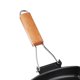 thumbnail image 4 of Folding Frying Pan with Anti Scald Wooden Handle Safe and Enjoyable Cooking, 4 of 11