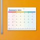 thumbnail image 3 of Magnetic Calendar 2024 Until June 2025, 18 Monthly Calendar Blue, 3 of 4