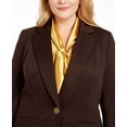 thumbnail image 3 of Kasper Womens Plus Notch Collar Business One-Button Blazer, 3 of 3