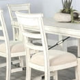 thumbnail image 2 of Sunny Designs Marina Farmhouse Mahogany Wood Extension Table in White Sand, 2 of 6