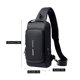 thumbnail image 5 of Mochila Bolso bandolera para hombre con candado, bolso de pecho antirrobo impermeable con puerto de CACAGOO Mochila, 5 of 7