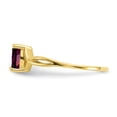 thumbnail image 3 of Primal Gold 10 Karat Yellow Gold Genuine Rhodolite Garnet Birthstone Ring, 3 of 7