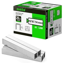 MEITE 20GA 50 Type Galvanized Staples,1/2" Crown 9/16" Length for Upholstery 5,040 Pcs/Box(1 Box)