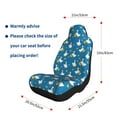 thumbnail image 3 of Uemuo Cartoon Goose Pattern Car Seat Covers for Front Seats Waterproof Seat Covers for Cars, Universal Auto Front Seats Protector Fits for Car-2 PCS, 3 of 6