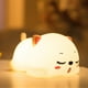 thumbnail image 3 of Luz de noche de gato para niños, linda luz de noche de bebé de silicona que cambia de sensor táctil, lámpara LED portátil recargable para Sensor tactil Yinane Luz de noche, 3 of 8